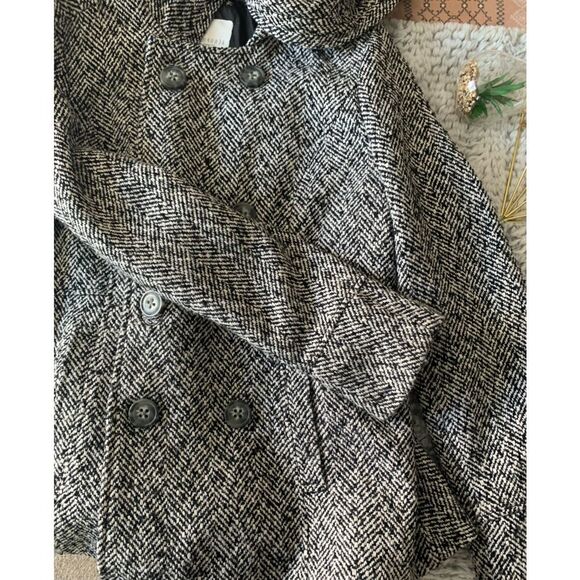 Aeropostale Tweed Like Double Breasted Coat - Picture 6 of 13